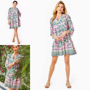 NWT Lilly Pulitzer Martine Lileeze Dress Mandevilla Baby Always Worth It XXS